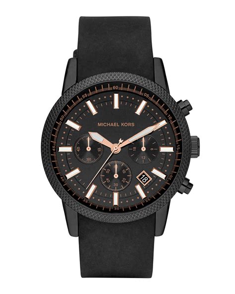 black michael kors watch with rainbow six siege|Michael Kors black watches.